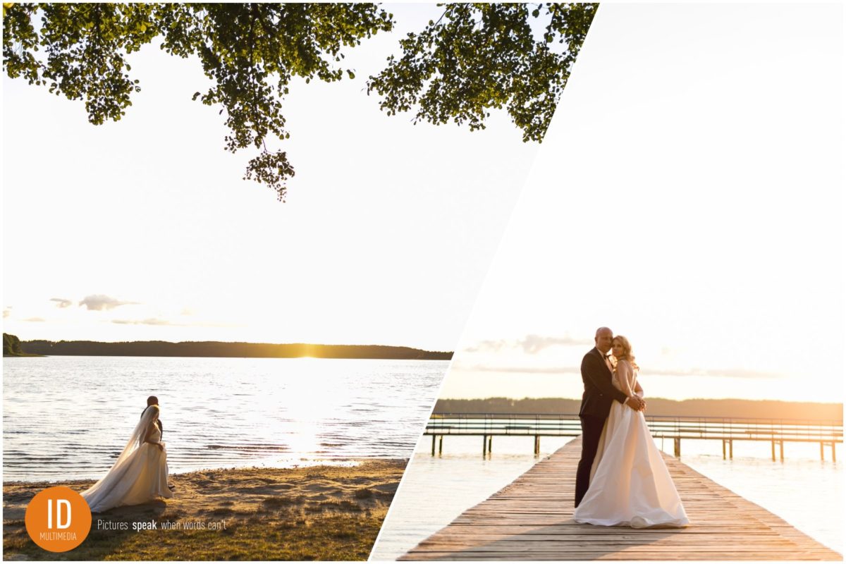 sesja ślubna nad jeziorem