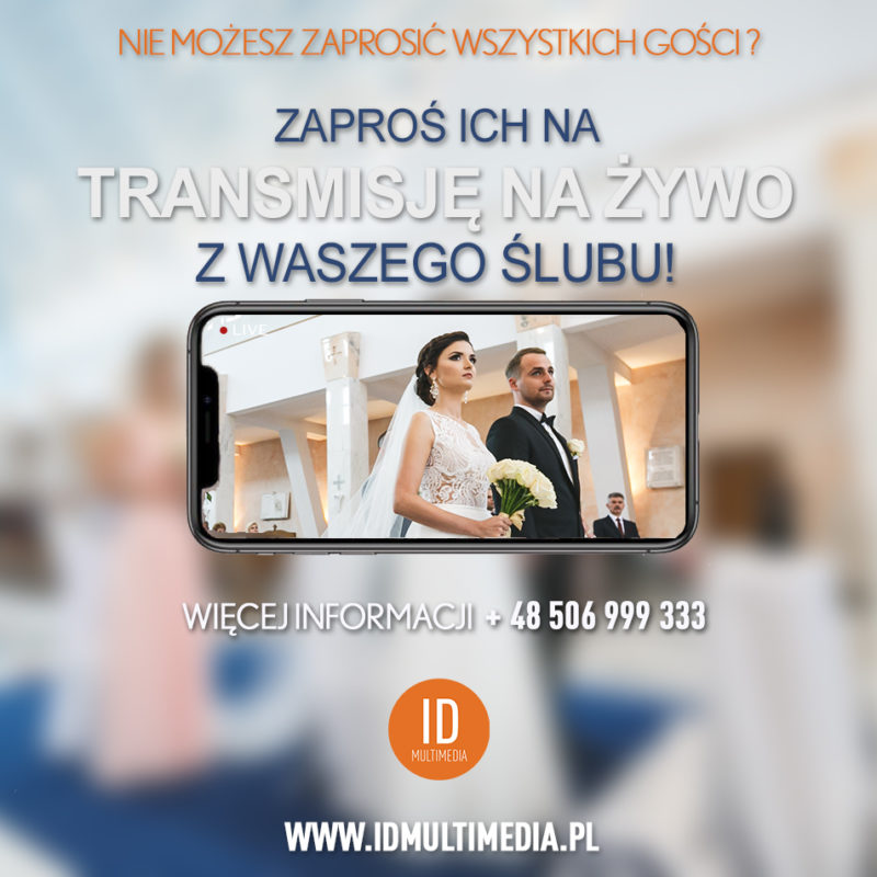 transmisja na żywo ze ślubu